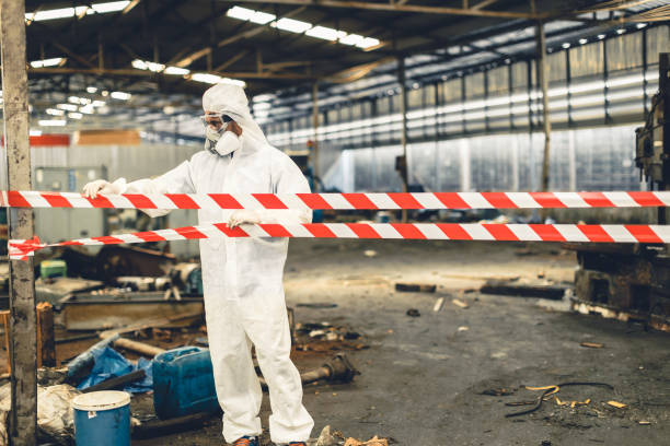 Professional Odor Removal technician working in Union City, PA